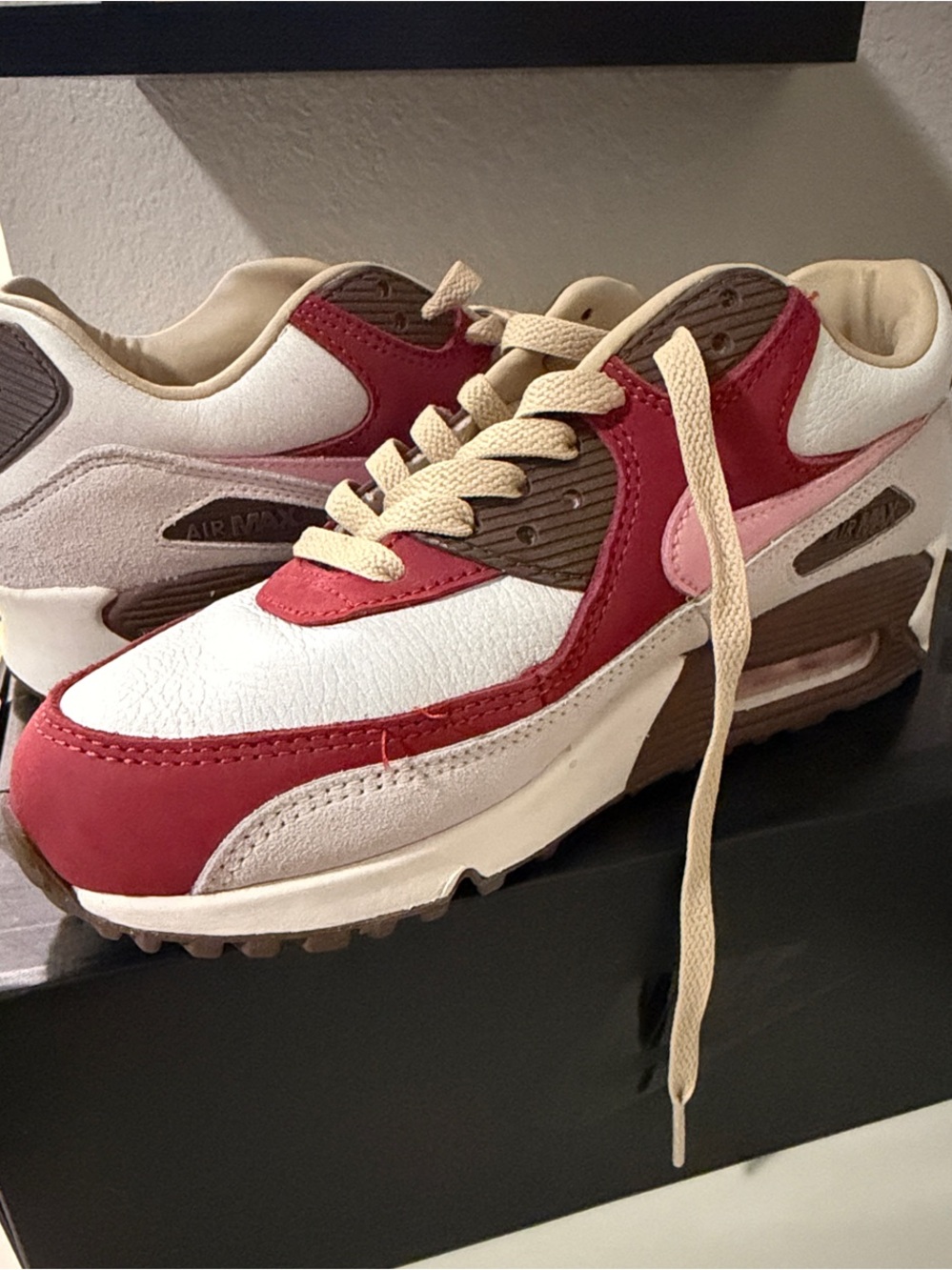 Nike Women’s Sneakers in Red, Pink, Cream & Brown